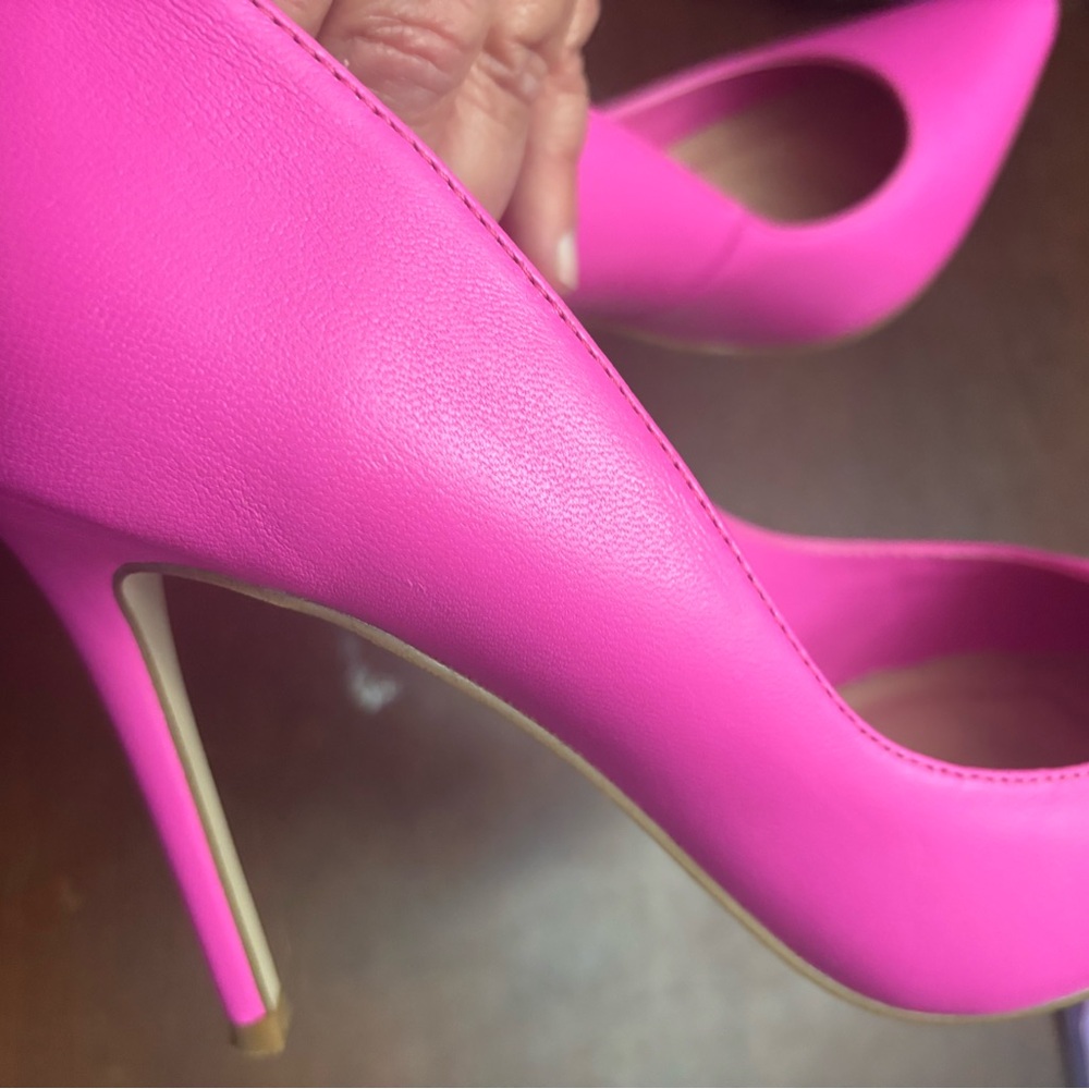 Barbie pink Steve Madden size 9 Evelyn high heels party beach costal sexy luxury - Picture 7 of 9